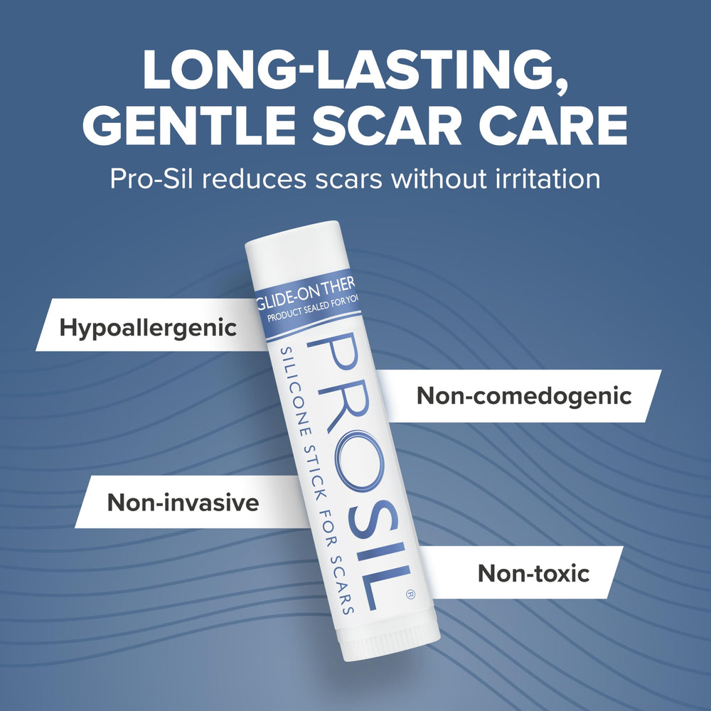 BIODERMIS PROSIL aplicado cerca de una cicatriz mostrando mejora potencial