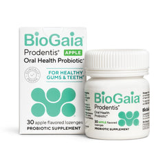 BioGaia Prodentis frente del empaque mostrando diseño y beneficios