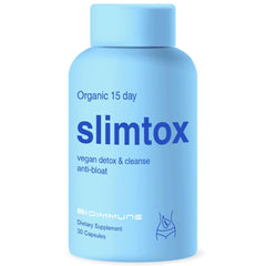 BioImmune Slimtox frente del producto mostrando diseño y beneficio de limpieza