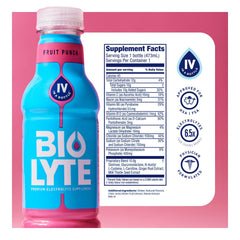 BIOLYTE etiqueta con ingredientes clave visibles para tranquilidad del consumidor