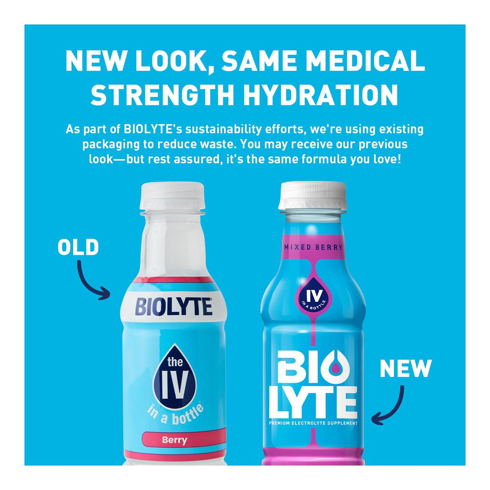 BIOLYTE detalle del líquido muestra color y mezcla para absorción eficiente