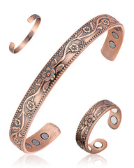 BioMag pulsera frontal mostrando acabado cobrizo y beneficio estético