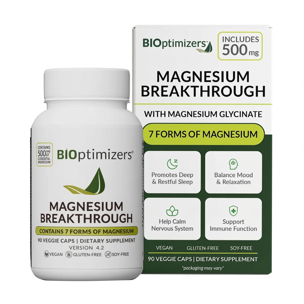 BIOptimizers vista frontal del envase mostrando 90 cápsulas y claridad de marca