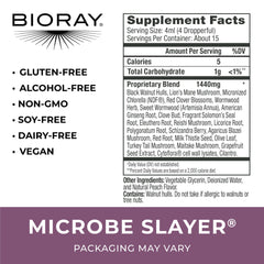 BIORAY Daily Microbe Slayer gotero, dosis diaria para apoyo digestivo suave.