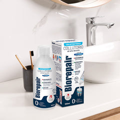 Biorepair comparación de tamaño 500 ml señalando duración del envase