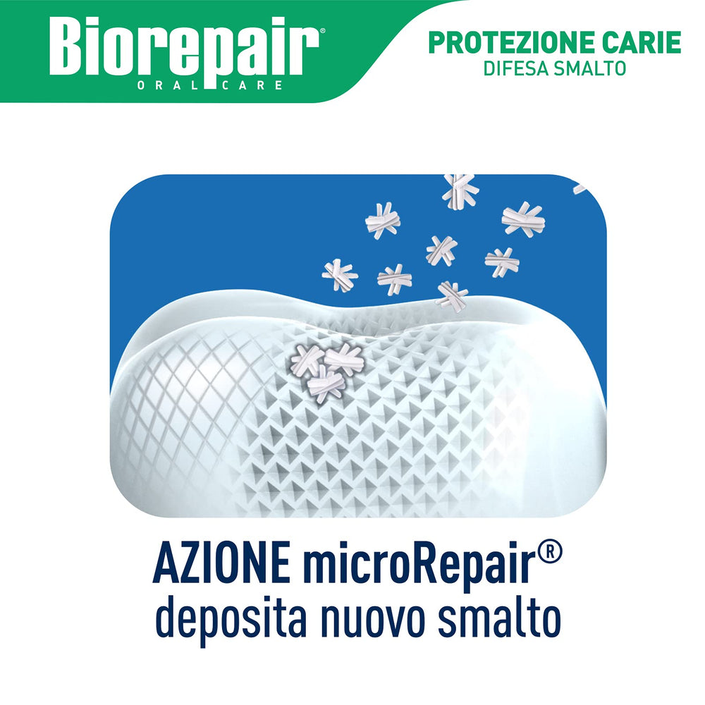 Familia cepillándose con Biorepair, protección suave para niños y adultos