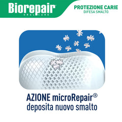 Familia cepillándose con Biorepair, protección suave para niños y adultos
