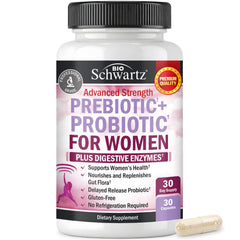 BioSchwartz frente del empaque mostrando la fórmula para mujer y beneficios