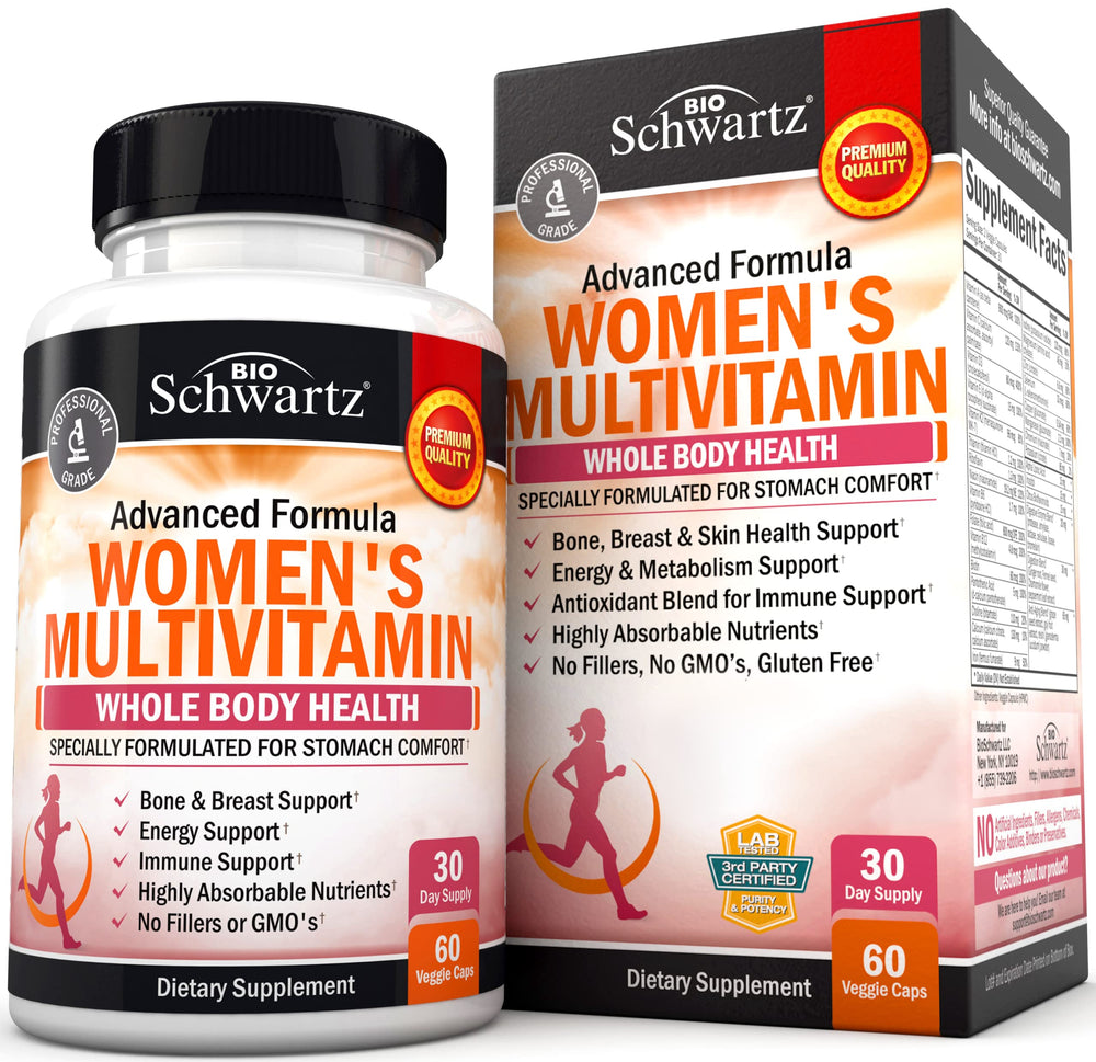 BioSchwartz envase frontal mostrando beneficios y diseño
