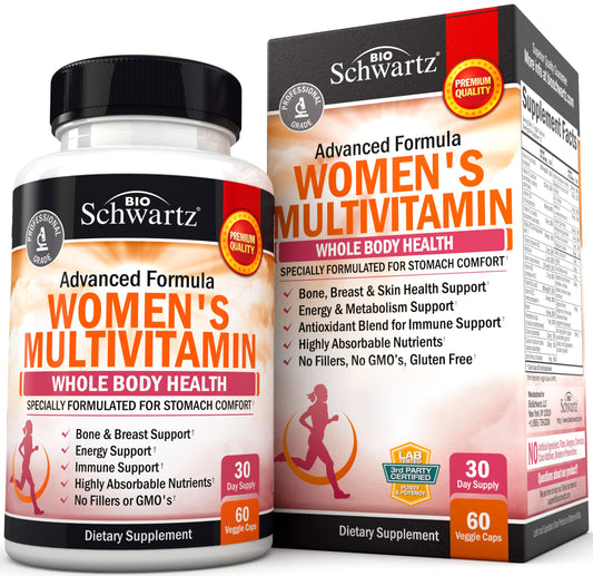 BioSchwartz envase frontal mostrando beneficios y diseño