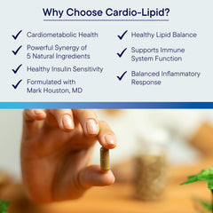 BIOTICS RESEARCH Cardio-Lipid etiqueta nutricional legible para transparentar dosis