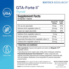 BIOTICS RESEARCH etiqueta con dosis e ingredientes para verificar información segura
