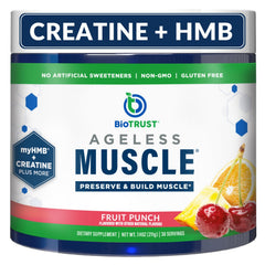 BioTrust envase frontal mostrando sabor fruit punch y beneficios