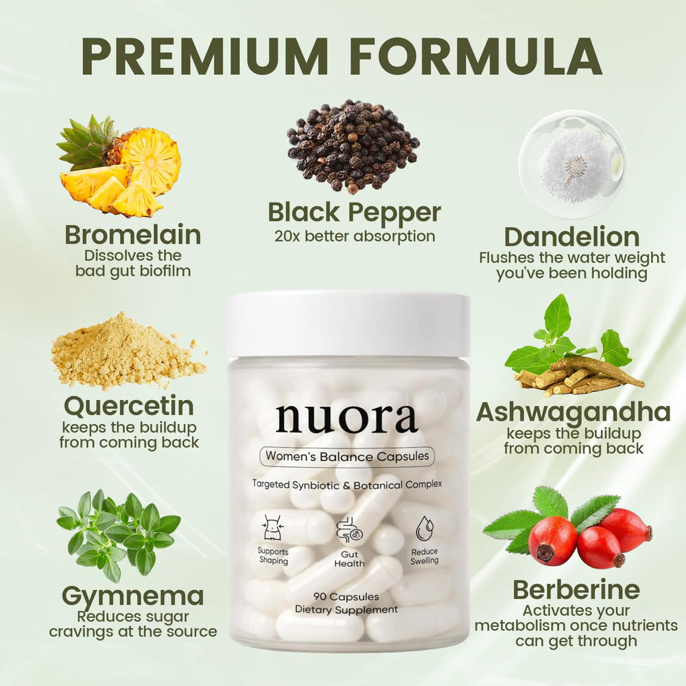 BIWQTY Nuora polvo de ingredientes naturales que sugiere pureza