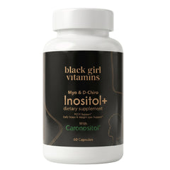 Black Girl Vitamins envase frontal mostrando la marca y beneficios