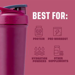 BlenderBottle vista de la base redondeada que mejora la mezcla sin grumos