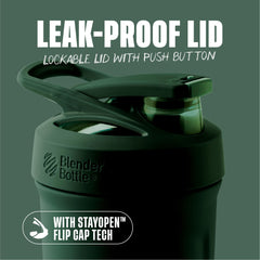 BlenderBottle detalle de tapa con botón que evita derrames