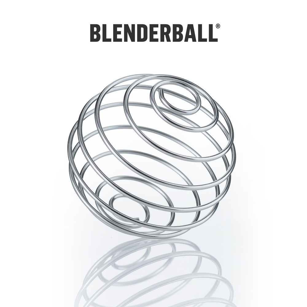 BlenderBottle Radian interior con BlenderBall de acero 316 para mezclas suaves