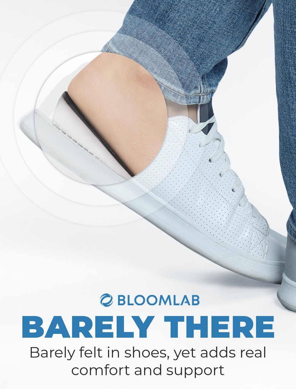BloomLab uso cotidiano caminando con calzado cómodo y soporte prolongado