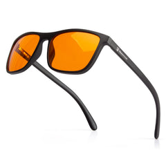 Bloomoak vista frontal de las gafas mostrando diseño y beneficio de protección