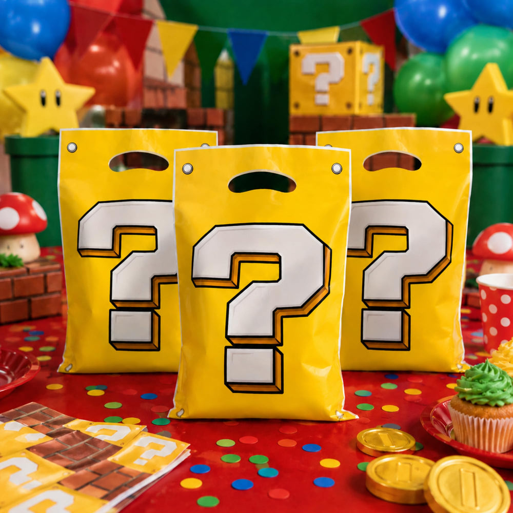 Blue Orchards niños en fiesta usando bolsas, fomentando diversión temática