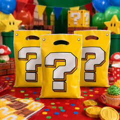 Blue Orchards niños en fiesta usando bolsas, fomentando diversión temática