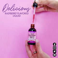 BlueBonnet B12 gotas en vaso de vidrio para consumo diario