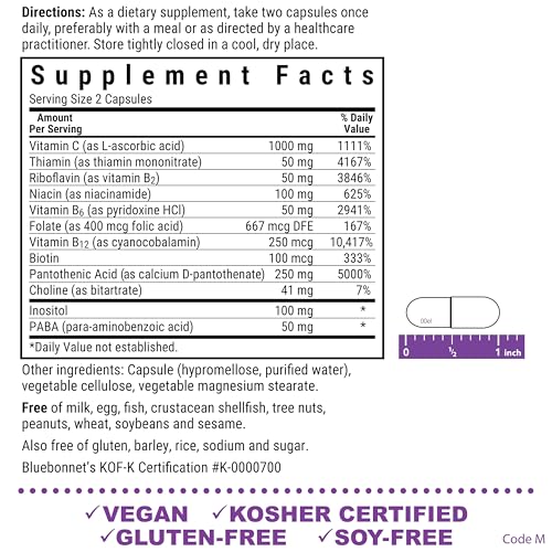 BlueBonnet B6-B12: apoyo para rendimiento diario y estado de ánimo estable.