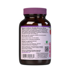 BlueBonnet etiqueta con información nutricional y patente QuatreFolic visible, beneficio transparencia de ingredientes