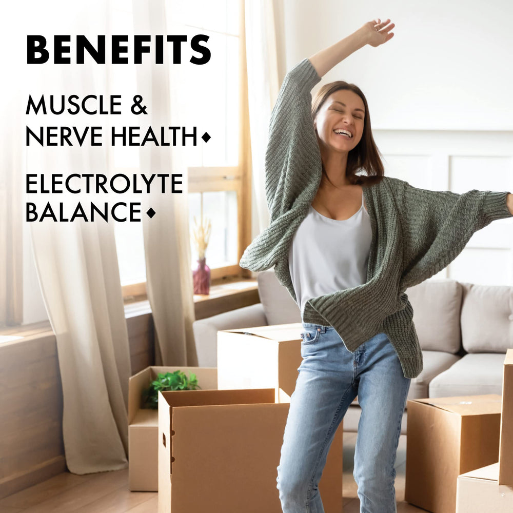 BlueBonnet potasio 99 mg: ayuda al equilibrio de electrolitos en la rutina.