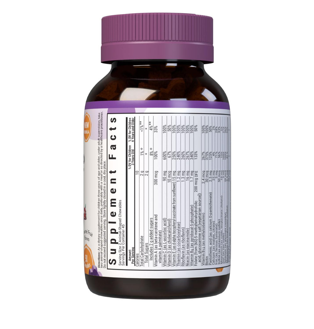 Bluebonnet tabletas masticables en mezcla de colores apetecible