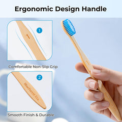 BlueForest Era mango de bambú ergonómico cómodo y antideslizante