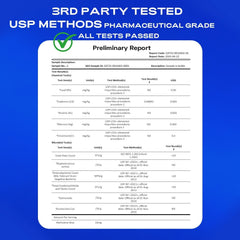 Bluesun certificado COA impreso demostrando pruebas de terceros
