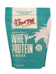 Bob's Red Mill textura del polvo de whey, fácil disolución y mezcla rápida