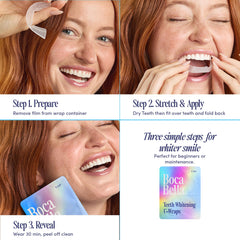 Boca Bella gel blanqueador en primer plano que maximiza contacto