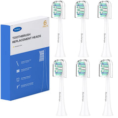 Boclengo cabezal frontal pack de 6 mostrando forma y corte de cerdas, limpieza eficaz