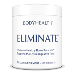 BodyHealth frente del empaque que muestra beneficio de limpieza intestinal