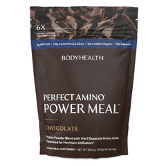 BodyHealth envase frontal del batido Chocolate Oscuro con información visible