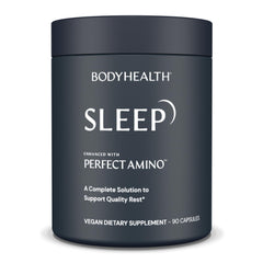 BodyHealth frasco frente mostrando 90 cápsulas y claridad de uso