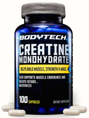 BodyTech caja frontal mostrando botella y diseño, claridad de producto