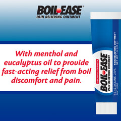Boil Ease textura de la pomada en close-up para aplicación precisa