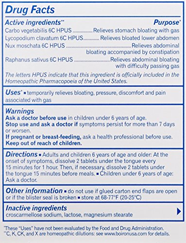 Boiron Gasalia caja 60 tabletas frente alivio de gases