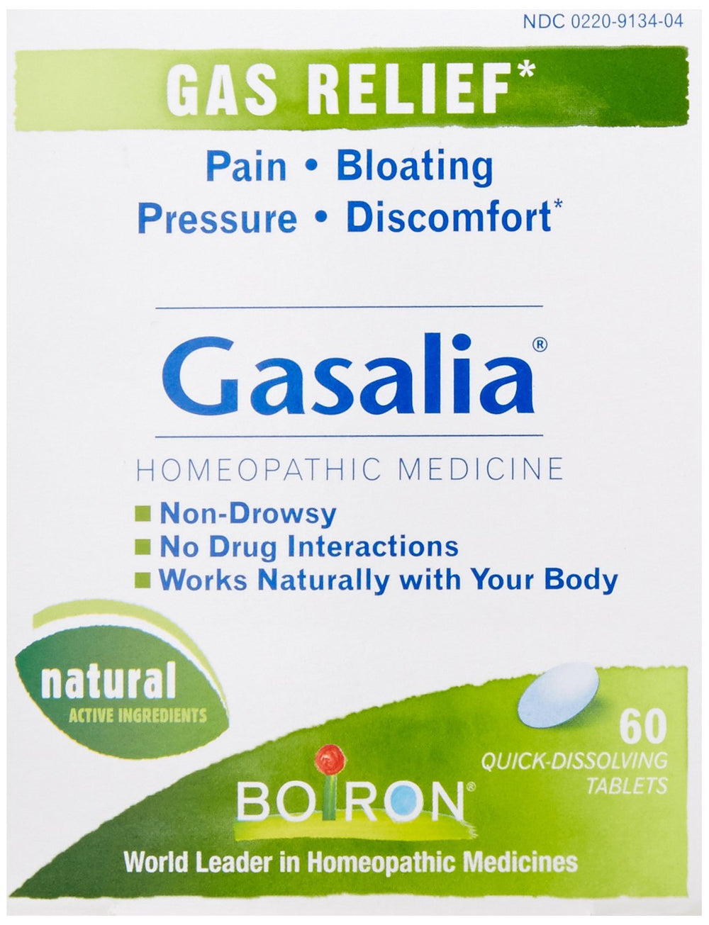 Boiron Gasalia paquete 3 frente de caja uso diario para gases