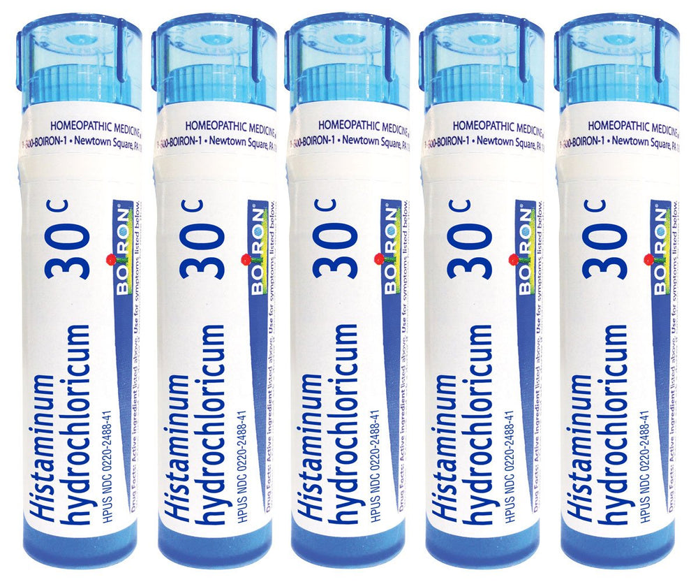 Boiron Histaminum Hidrochlorico 30C, perlas homeopaticas en frasco, ideal para alergias cotidianas