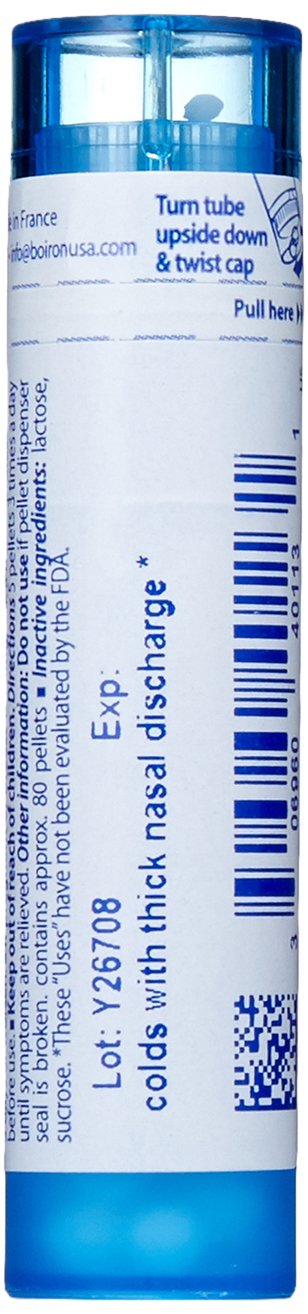 Dosis de primera señal de resfriado con Kali Bichromicum 30C