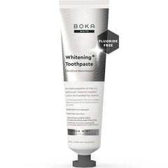 Boka frente del envase mostrando marca y beneficios para esmalte