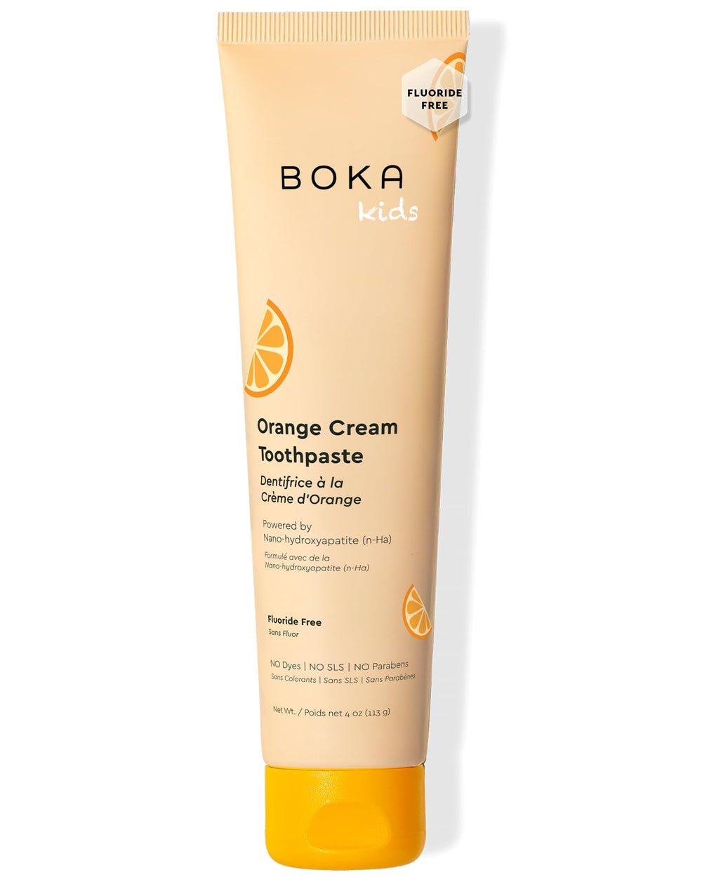 Boka frente del tubo mostrando diseño y beneficios para padres
