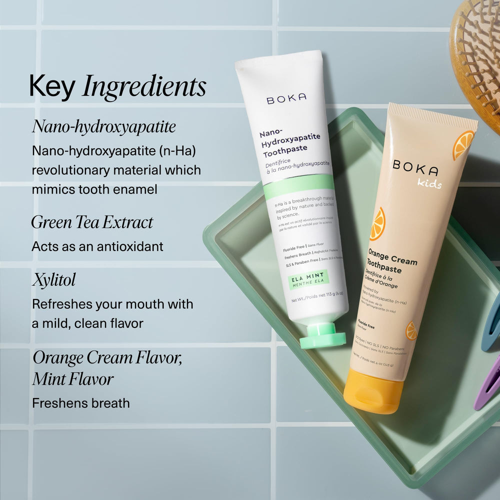 Boka sabores Ela Mint y Orange Cream presentados como opciones atractivas