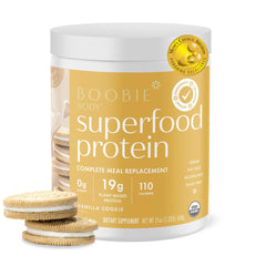 Boobie Brands presentación frontal del tubo que muestra el sabor y beneficio nutritivo