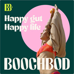 BoochBod etiqueta con ingredientes activos y certificaciones visibles